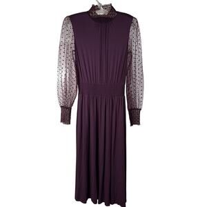 BODEN Tulle Sleeve Midi Dress Size 2